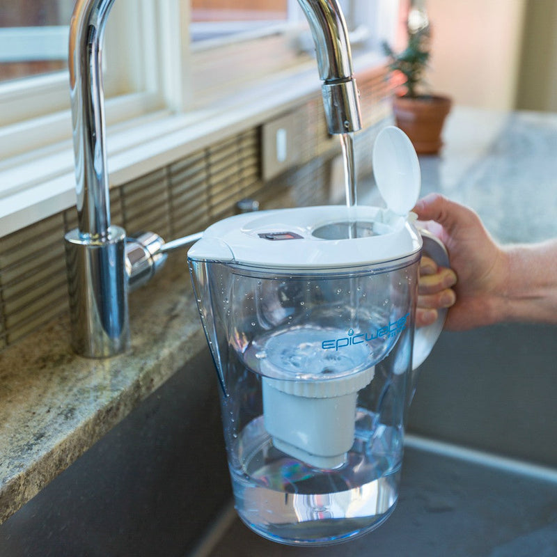 Epic Pure Water Filter Pitcher Bundle Removes Fluoride And Lead 7467