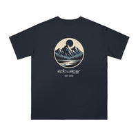 Organic Epic Lunar Lakefront Peaks Unisex Classic T-Shirt in Pacific