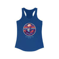 Women's Epic Summit Swirl Spectacle Racerback Tank in Solid Royal