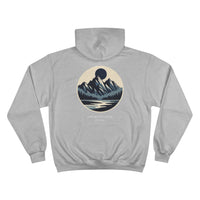 Epic Lunar Lakefront Peaks Champion Hoodie in Light Steel