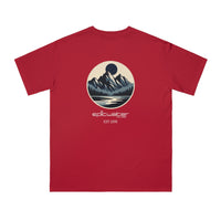 Organic Epic Lunar Lakefront Peaks Unisex Classic T-Shirt in Red Pepper