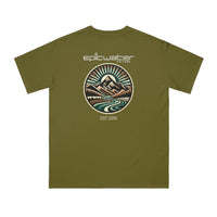 Epic Organic Mystic Mountain Oasis Unisex Classic T-Shirt in Olive