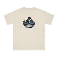 Organic Epic Lunar Lakefront Peaks Unisex Classic T-Shirt in Dolphin