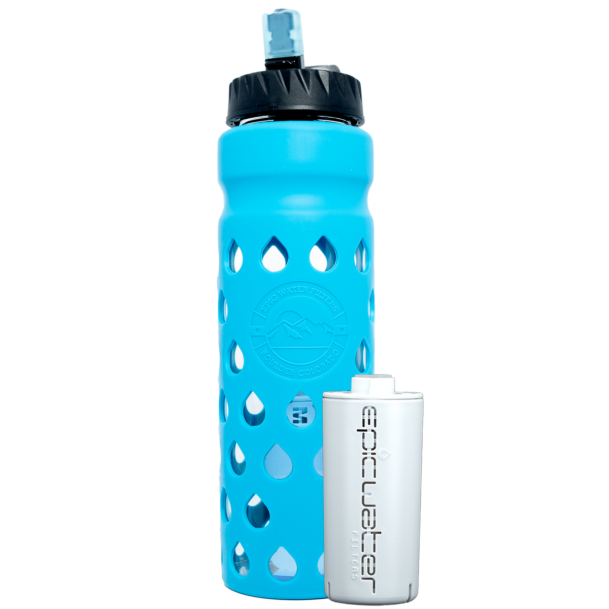 32 oz Water Bottle - Block